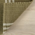 thumbnail image 4 of Rugs USA Hawthorn Striped Wool Area Rug, 7' 6" x 9' 6", Hawthorn Olive Green, 4 of 8