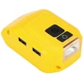 thumbnail image 1 of Cargador convertidor USB, cargador adaptador USB dual Dcb090 para Dewalt 14,4 V 18 V 20 V Convertidor de carga de batería de iones de litio, 1 of 4