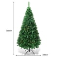 thumbnail image 3 of Árbol de Navidad Artificial Costway 1,8m PVC Verde con Base Metálica, 3 of 7