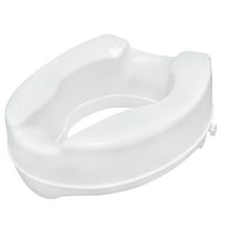 Drive Medical Raised Toilet Seat with Lock, Standard Seat, 4"