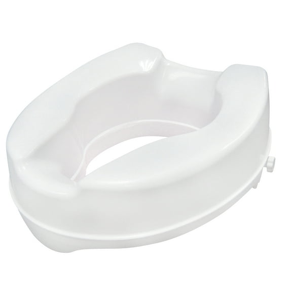 Drive Medical Raised Toilet Seat with Lock, Standard Seat, 4"