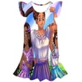 thumbnail image 1 of Disney Girls Magic full house princesa vestido verano niñas cuello redondo Magic full house princesa vestido dibujos animados lindo vestido 1-10Y10T Gao Jinjia LED, 1 of 2