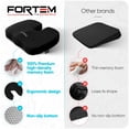 thumbnail image 5 of FORTEM Seat Cushion, Office Chair Cushion, Memory Foam Car Seat Cushions, Sciatica Coccyx Tailbone Pain Relief, Chair Cushions for Back Support, Sitting Pad for Gaming, Washable Cover, Non Slip, 5 of 10