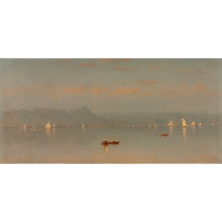 Haverstraw Bay by Sanford Robinson Gifford - 12" x 18" Art Print Wall Decor