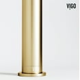 thumbnail image 4 of Vigo Vgt2099 Windsor 21" Rectangular Concrete Vessel Bathroom Sink - Matte Brushed Gold, 4 of 7