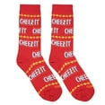 thumbnail image 5 of Cool Socks, Cheez It Cracker, Stripes, Womens Crew Length, Funny Graphic Print, Large, 5 of 6