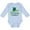 AE-Light Blue, variant on Fort Lauderdale, Florida Happy Sea Turtle Boys or Girls Long Sleeve Baby Bodysuit