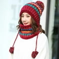 thumbnail image 3 of Maoww Ensemble de Bonnets d'Hiver pour Femmes Adultes Cyclisme Extérieur Course Bonnets Chauds Écharpe, 3 of 9