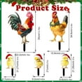 thumbnail image 3 of Christmas Chicken Outdoor Decorations, Christmas Yard Sign with Stakes, Cat Animal Garden Stakes Yard Art for Ground Yard Lawn Porch Sidewalk Xmas Winter Holiday Decorations, 3 of 7