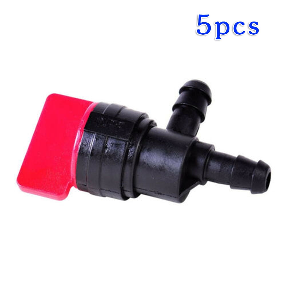 5pcs 1/4 Inch Inline Fuel Gas ShutOff Valve 90 Degree Snow Blower