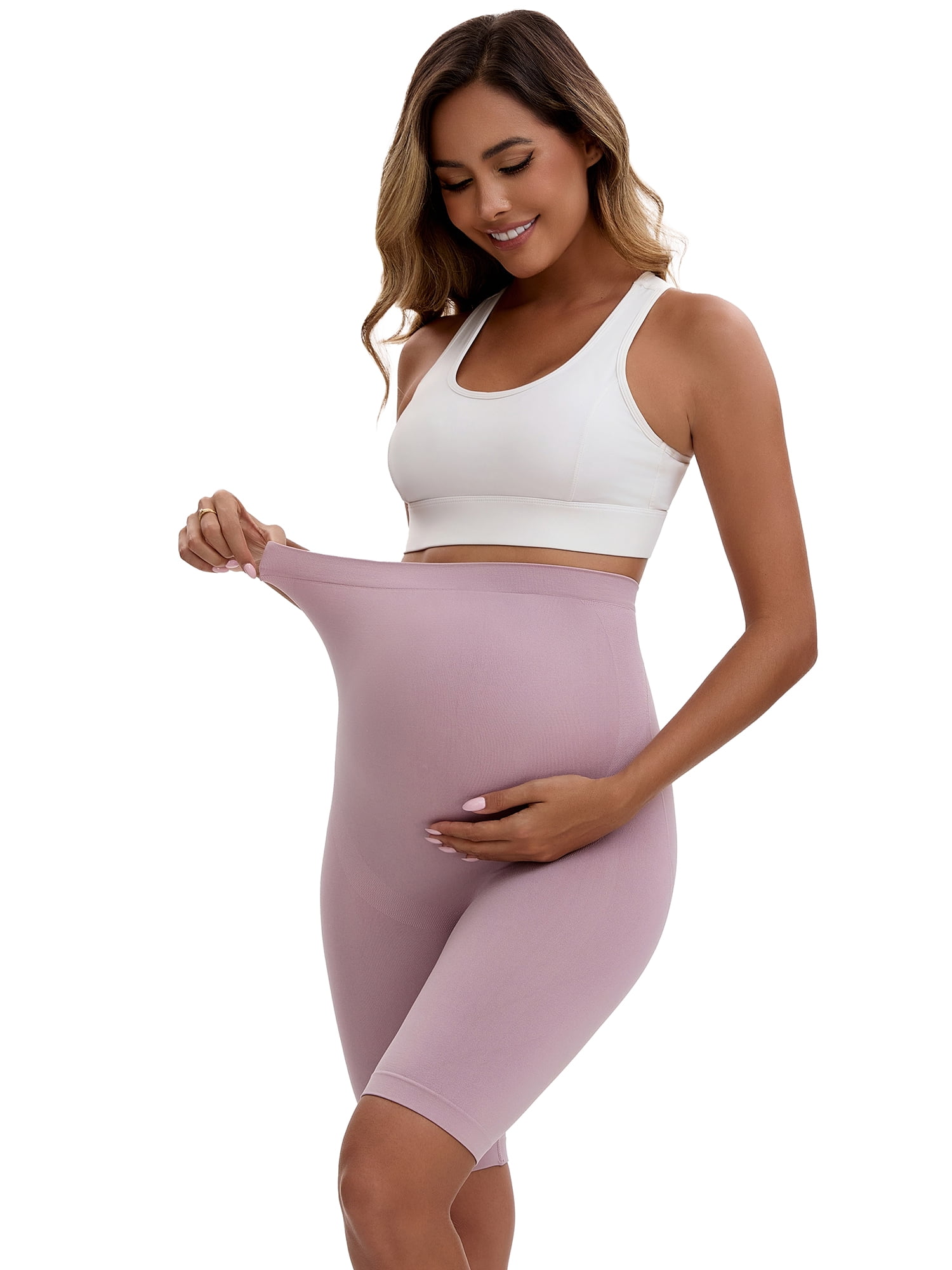 Unique Bargains Women's Maternity Thigh Slimmers Butt Lifter Control Panties XL Pink