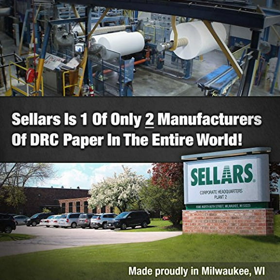 Sellars 5020001 ToolBox Z400 DRC Interfold Wipers, 16-1/2" Length x 8-1/2" Width, White, (8 Boxes of 100 Sheets)