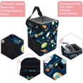 thumbnail image 2 of Tennis Foldable Car Garbage Can with Lid - Leak-proof Mini Trash Can, Hanging Storage Bag for Auto, 2 of 6