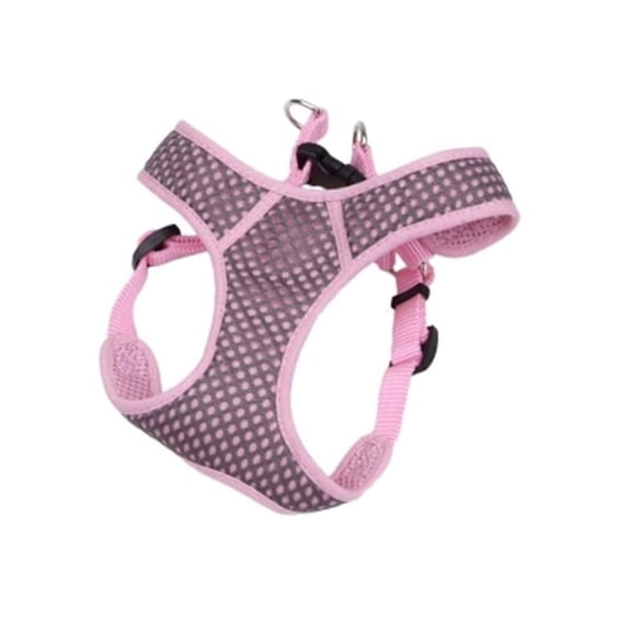 Pet Sport Wrap Adjustable Harness - Grey & Pink