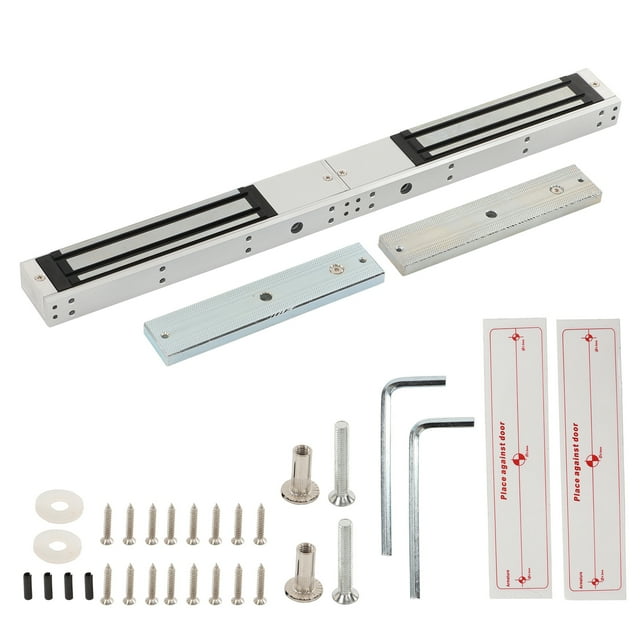 Cerradura electromagnética, sistema de control de acceso de seguridad electromagnético de doble puerta de 12 V Cerradura de puerta magnética eléctrica Valor inmejorable Jadeshay A