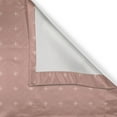 thumbnail image 4 of Ambesonne Rhombus Print Valance Pack of 2, Retro and Simplistic, 54"X18", Dried Rose Pale Salmon, 4 of 5