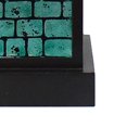 thumbnail image 2 of Benjara BM217238 Rectangular Metal Frame Table Lamp with Brick Pattern, White & Blue - 31 x 8 x 7.5 in., 2 of 5