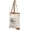 Off-White/Brown, variant on - White Brown Upcycled Canvas & Leather Handbag 16 inch Height & Cowhide Tote Bag, Canvas Handbags for Women