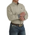 thumbnail image 3 of Cinch Khaki & Black Geometric Print - Mens Shirt  - Mtw1105719, 3 of 4