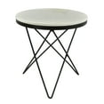thumbnail image 3 of Moe's Home Collection Haley Contemporary Marble Side Table in White/Black, 3 of 4