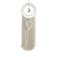 thumbnail image 1 of Atrapasueños de macramé Hoja Macramé de Boho grande Colgante de pared de tejido Borlas Decoración Dormitorio Dormitorio Guardería Elegante Magideal Atrapasueños de macramé, 1 of 7