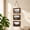 Brown, variant on VVQ 6 Inch Three Picture Frame Display Stand, Wooden Photo Frame with Rope Wall Mounted Hanging Decor, Rustic Collage Frame for Bedroom Living Room Office Home Decoration, White