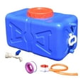 thumbnail image 4 of S SERENABLE Contenant d'Eau de Camping Réutilisable avec Robinet et Tuyau pour Camping, Voiture, Randonnée Bleu 30 kg, 4 of 9