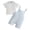 style-24 Blue, variant on Gubotare Baby Boy Outfits Short Sleeve Striped Romper Polo Top Solid Shorts Baby Boy Summer Clothes 0 3 6 12 18 24 Months (Blue,12-18 Months)