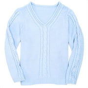 Faded Glory - Women's Plus Roll V-Neck Sweater
