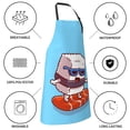 thumbnail image 6 of Bingfone Sushi Salmon Surfing Apron Gifts For Men, Women Professional Grade Chef Apron For Kitchen,Bbq & Grill, 6 of 8