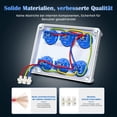 thumbnail image 2 of 6 Hole Wall Socket Power Distributor Box 220V 10A Indoor Outdoor Power Distributor Waterproof Industrial Socket Box, 2 of 6
