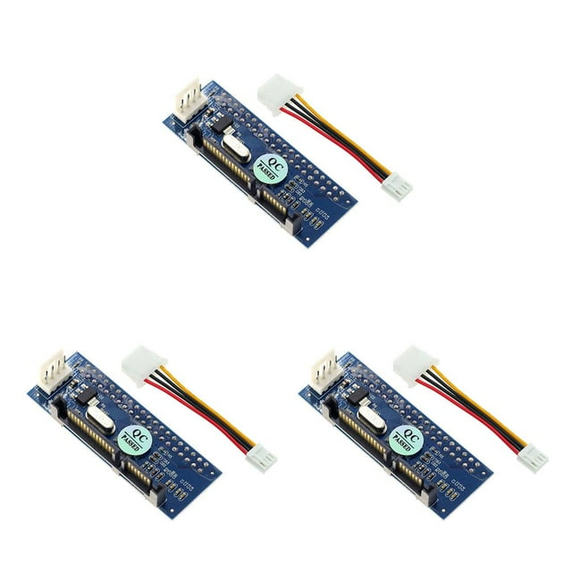 Langgg IDE to Hard Drive 3.5 Inch HDD DVD 40Pin Converter Desktop Power Motherboard Connector Electronic Adapter 3Set
