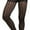 Pin Striped - Black, variant on Women's Front And Back Sheer Panels Spandex Pantyhose - Black - One Size