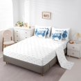 thumbnail image 5 of jejeloiu Winter Landscape 7-Piece Twin Bedding Sets,Skiing Gamer Gmae Bedding Comforter Set,Gblue Ski Snowboard Sheet Sets For Adults,Luxury Bedroom Decor Reversible, 5 of 8