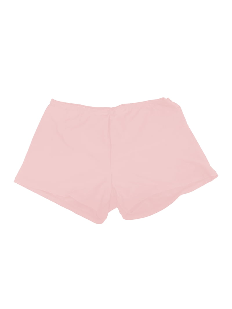 Womens Plus Size High Waist Skirted Swimsuit Tummy Control Lace Mesh Top and Swim Bottoms Light Pink 4XL