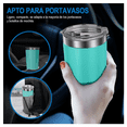 thumbnail image 5 of Vaso Térmico Bloosom  De 20oz Acero Inoxidable Con Popote Y Cepillo Verde, 5 of 5