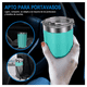 thumbnail image 5 of Vaso Térmico Bloosom  De 20oz Acero Inoxidable Con Popote Y Cepillo Verde, 5 of 5