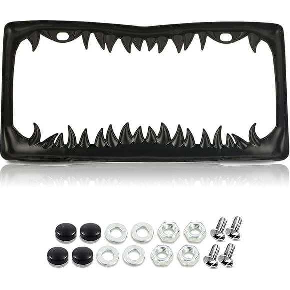 Marco para matrícula Nightingale Villa Black Shark, 31 x 16 cm