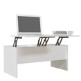 thumbnail image 2 of vidaXL Coffee Table White 102x50.5x46.5 cm Engineered Wood, 2 of 5