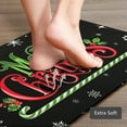thumbnail image 6 of Merry Christmas Kitchen Rugs Kitchen Mat Set of 2, Non Slip Anti Fatigue Kitchen Mats for Floor,Cushioned Comfort Standing Mat for Winter Xmas Holiday Christmas Decor,Black,17"x 27"+17"x 47", 6 of 6