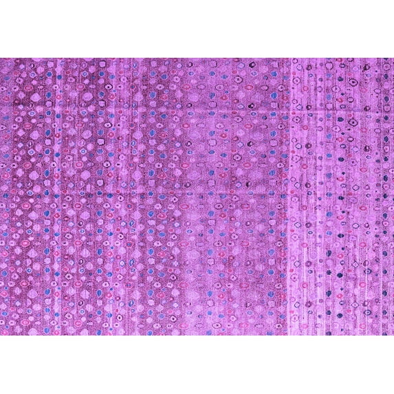 Ahgly Company Indoor Rectangle Abstract Purple Modern Area Rugs, 6' x 9'