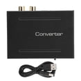 thumbnail image 1 of Convertidor de extractor de audio Interfaz multimedia de alta definición a AUDIO+ SPDIF+ R/L (negro), 1 of 8
