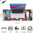 thumbnail image 5 of Long Mouse Pads for Desk,Multicolored Pioneer Flower Desk Mats on Top Of Desks, Desk Mouse Pad Extra Large with 3mm Non-Slip Base and Stitched Edge for Gaming,Office,Work,Home 31.5"x11.8", 5 of 6