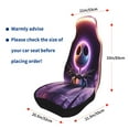 thumbnail image 3 of Jack Skellington Car Seat Covers 2 Pcs for Seat Protector Soft Flexible Seat Cushion Cover Fit for Most Car and Truck, 3 of 9