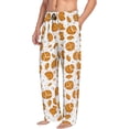 thumbnail image 6 of Logiee Yellow Biscuit Print Pajama Pants for Men,Men’s Pajama Bottoms,Mens PJ Pants with Pockets & Button Fly-Small, 6 of 6
