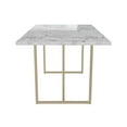 thumbnail image 5 of CosmoLiving Astor Dining Table, White Marble Top with Gold Legs, 5 of 11
