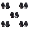 thumbnail image 1 of Sonducket Guantes de bicicleta Guante de escalada de dedo completo Color brillante Transpirable Resistencia al desgaste Regalo de cumpleaños Negro 5Conjunto, 1 of 6