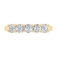 thumbnail image 3 of 1 Carat (ctw) 5-Stone Diamond Wedding Band Ring in 14K Yellow Gold (Ring Size 8), 3 of 4