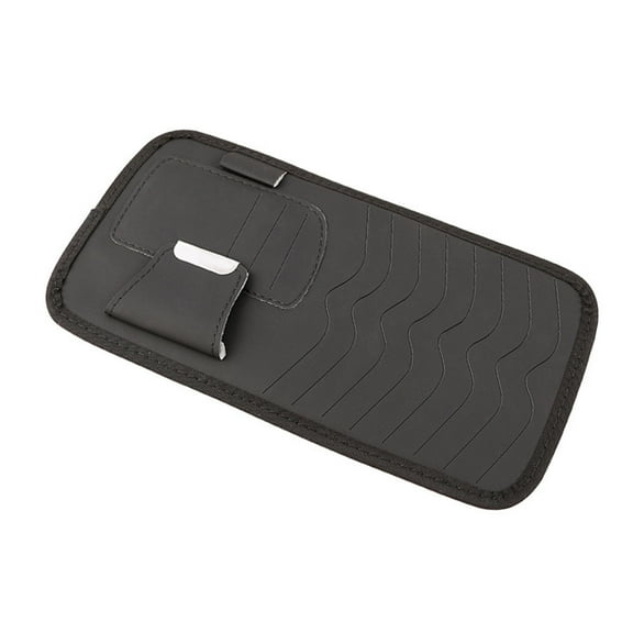 CarpNettore Car Visor CD Case Organizer Large Capacity Easy to Clean with Multi Sleeves Wear Black