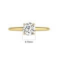 thumbnail image 3 of TimeLe$$ Classics 2.50 Carat Lab Grown 4 Prong Solitaire Round Cut Solitaire Diamond Engagement Ring For Women in 14K Yellow Gold (Ring Size: 9), 3 of 6